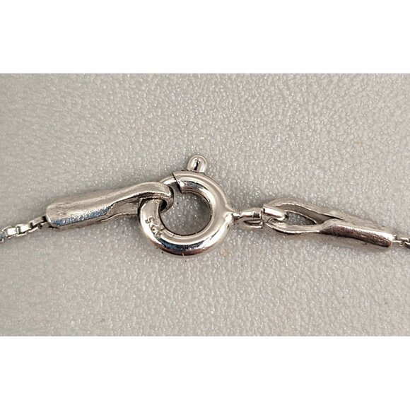 White Topaz Sterling Silver 925 Detachable Pendant Raised Layered 3D Blingy - Picture 7 of 11